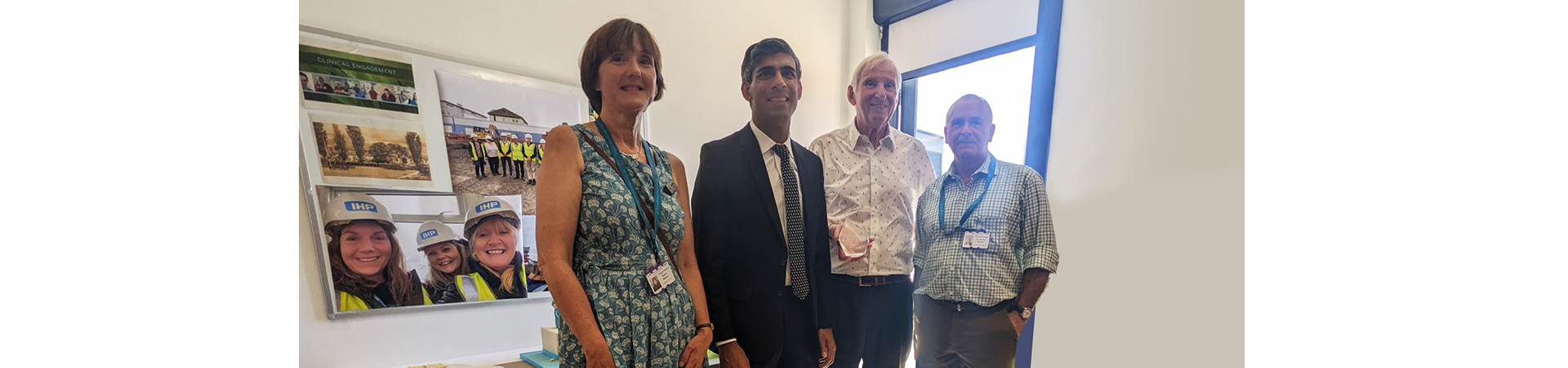 Trustee Mike awarded plaque by Rishi Sunak at surgical centre opening